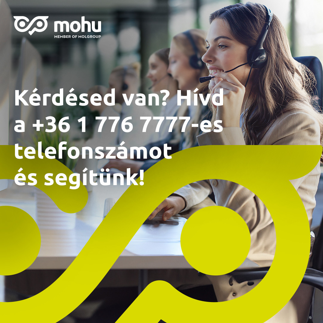 Kérdésed van? Hívd a +36 1 776 7777-es telefonszámot és segítünk!